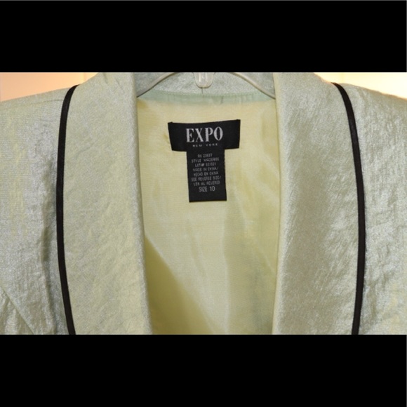 EXPO NEW YORK MINT GREEN JACKET AND SLEEVELESS TOP - Picture 6 of 10